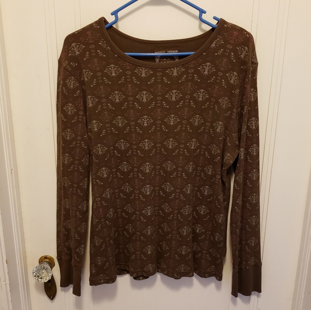 OLD NAVY Long-Sleeve Patterned Tee